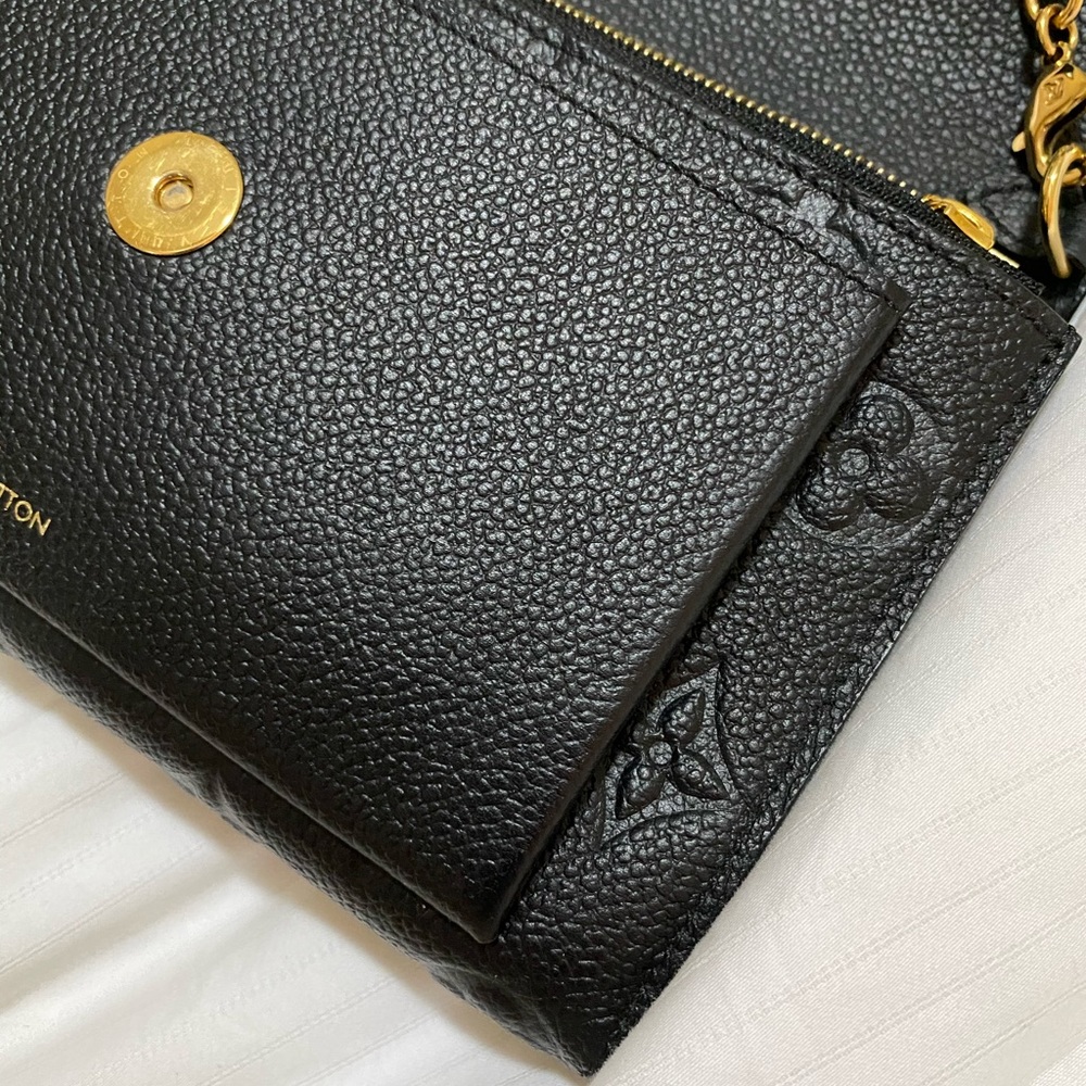 Louis Vuitton Vavin Chain Wallet Monogram Empreinte Leather Black - Picture 7 of 11